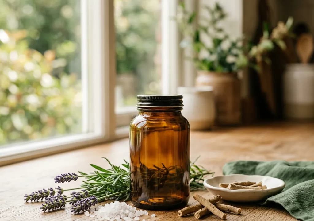 Regener-8 dans son décor — ingrédients naturels associés à la formule